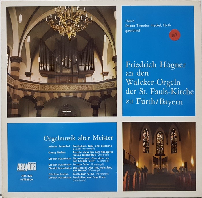 Orgelmusik alter Meister(수입)