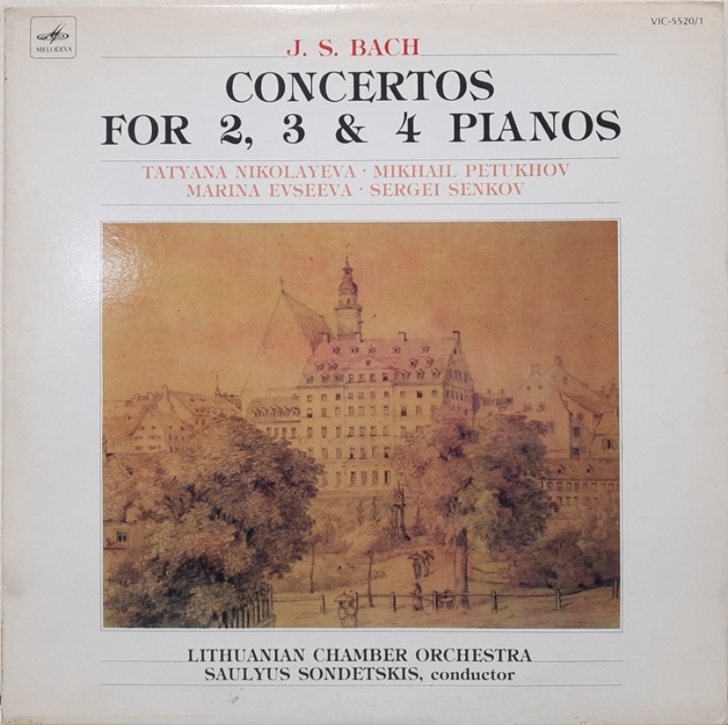 J.S. BACH / CONCERTOS FOR 2, 3 &amp; 4 PIANOS 2LP(GF)