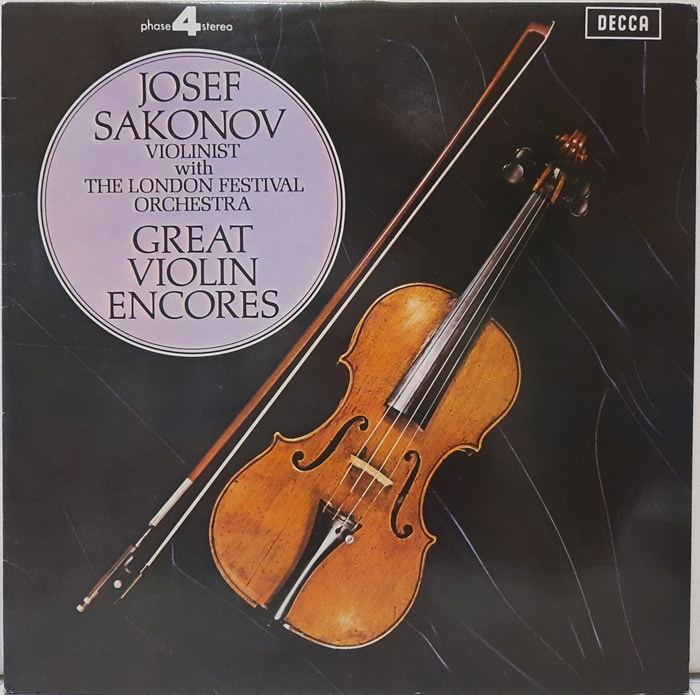 JOSEF SAKONOV / GREAT VIOLIN ENCORES