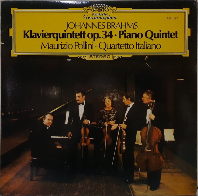 JOHANNES BRAHMS / Klavierquartett op.34 Piano Quintett MAURIZIO POLLINI QUARTETTO ITALIANO