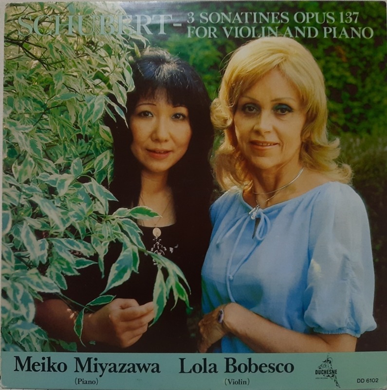 SCHUBERT : 3 SONATINES OPUS 137 FOR VIOLIN AND PIANO / Meiko Miyazawa Lola Bobesco